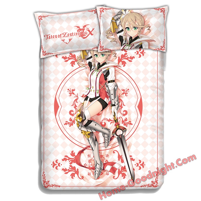 Alisha-Tales of Zestiria Japanese Anime Bed Sheet Duvet Cover with Pillow Covers